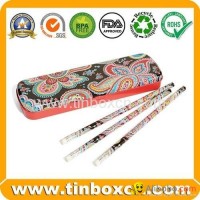 Metal tin pencil box pencil tin case stationery