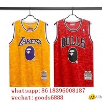 original BAPE NBA jersey Los Angeles Lakers Mens NBA Retro shirt stitched Jersey