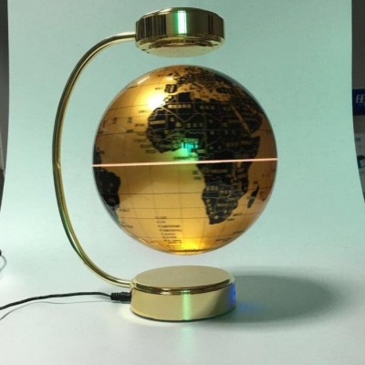 8inch stainless steel maglev levitate  floating globe with lighting change colorpicture1