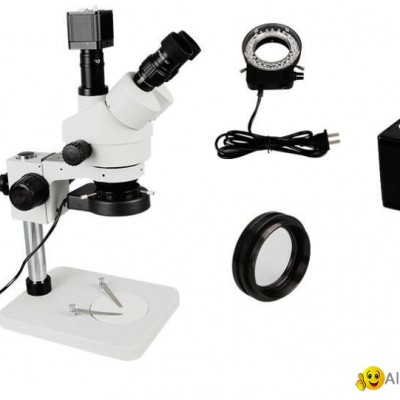 VGA 7-45X Trinocular Stereo Microscope For Phone Logic Board Repairpicture1