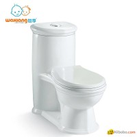 Child's White Ceramic Round Small Toilet [Waxiang WA-7000]