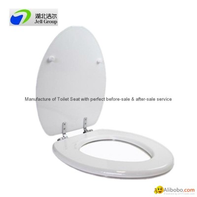 European duroplast toilet seat with stainless steel soft close hingespicture1