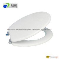 PP toilet seat with soft hinges and 17" 18" 19" size for choices