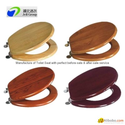 Elegant real wood WC seat cover for European marketpicture1