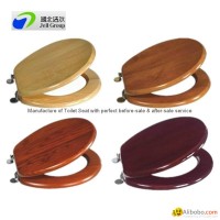 Elegant real wood WC seat cover for European market