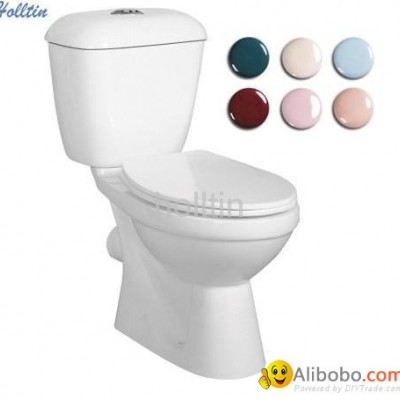 HT222 Elegant Sanitary Ware Washdown Two Piece Toiletpicture1