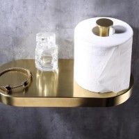 Oem Polished Brass Toilet Paper Holder