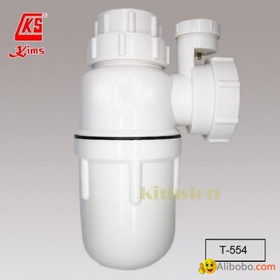 1-1/4" Anti-Siphonage Plastic Bottle Trap with Adjustable Inletpicture1