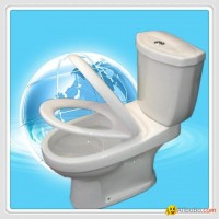 Two Piece S-trap Toilets Bowls Water Closet with slow down cover