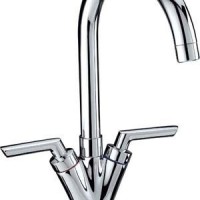 Double handle basin mixer