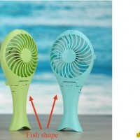 Factory price foldable mermaid built- in battery usb mini fan for gift promotion