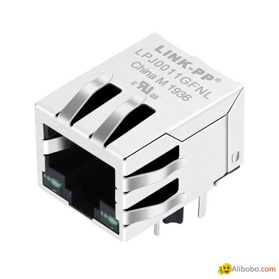 5-6605473-7 10/100 Base-T Single Port 8 Pin RJ45 Connectorpicture1