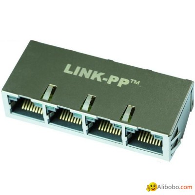 5-6610068-7 Gigabit 1X4 RJ45 Connector Magjack Modular Jackpicture1