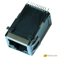 RJSL-002TC1 SMT RJ45 Connector with 10/100 Base-T Integrated Magnetics