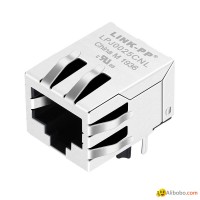 KLU1T516 LF 10/100 Base-t Magnetics 1X1 RJ45 Female Jack