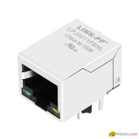 HR911105A 10/100 Base-t 1 Port 8 Pin RJ45 Connector With LED