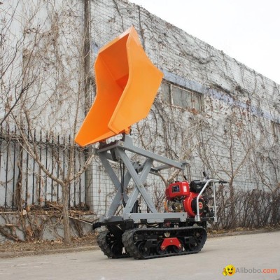 Crawler type dumper with lift container, Hydraulic Scissor lifterpicture1