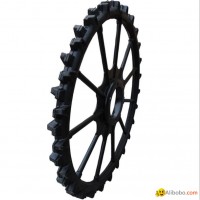 High ground gap spray parts rubber wheel