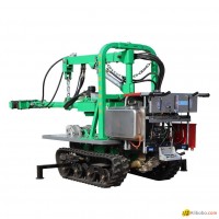 self propelled Pecan tree shaker with crawler type