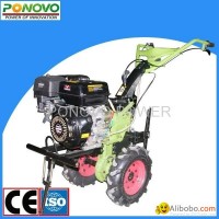 9HP gasoline cultivator with big metal wheel