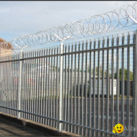 High security palisade fence Panel