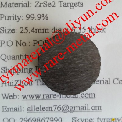 Zirconium selenide ZrSe2 sputtering targets CAS 12166-47-1picture1