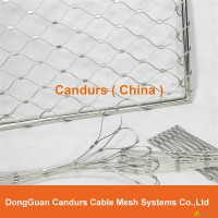 2 mm 180mm x 312 mm AISI 316 Stainless Steel Cable Sleeve Net