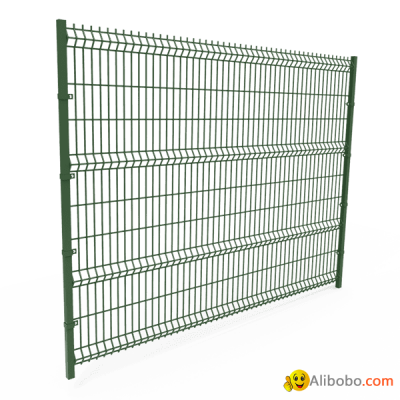 School Garden Curved Wire Mesh Fence , Galvanized Fencepicture1