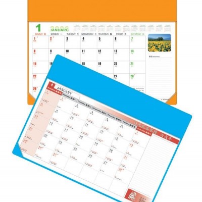 colorful desk writting mat calendar/blotter/table plannerpicture1