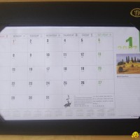 colorful desk writing mat calendar/blotter/table planner