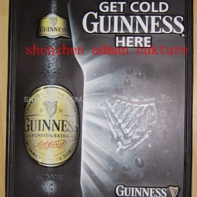 GUINESS BEER 3D EMBOSSED WALL PVC CHART/POSTERpicture1