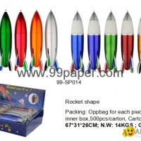 Rocket shape ball pen