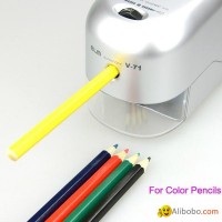 Heavy Duty Electric Crayon Pencil Sharpener with Receptacle