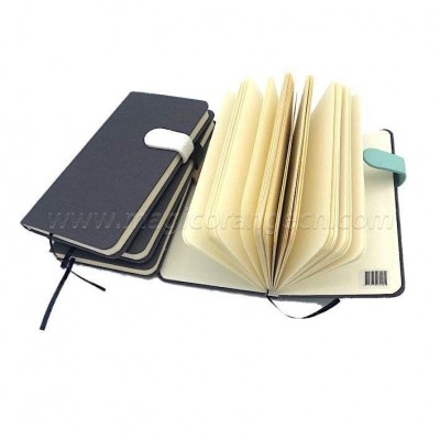 BK2002 notebook dairy cotton cover with PU bucklepicture1