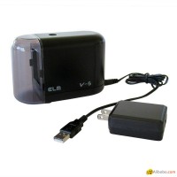 Electric electronic pencil sharpener with USB adapter