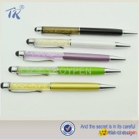 Beautiful Designe Crystal Touch Pen, Accept Customization And Logo Print