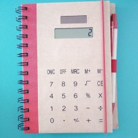 Promotion dual Notebook Calculator with pen