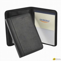 A4 zippered  leather portfolio