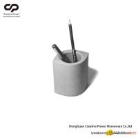 CONCRETE PEN HOLDER Desk Organization Pen Holders Blush Pen Cup