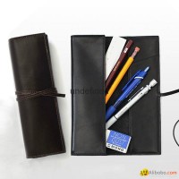 Customized leather pen bag