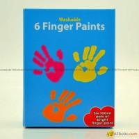 6pcs 100ml washable finger paint