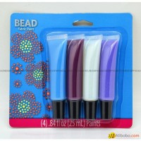 4pcs 25ml gel head fabric paint