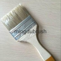 Mixture Bristle Flat Artist Painting Brush with Wooden Handle (3")