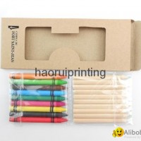 Kraft paper box 10PCS pencils +9PCS pastel Pencils set environmental protection