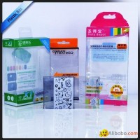 Clear PVC Packaging Box With Printing With Hanger On Top