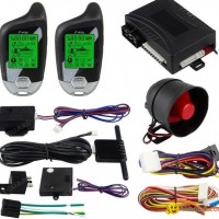 2 way car alarm system auto start vibration alarm microwave/shock warn