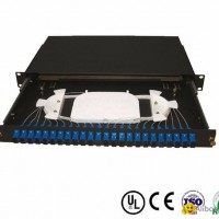 24 port rack mounted optical fiber patch panel