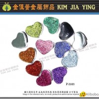 Color diamond wear with DIY metal heart