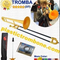 New !!! Plastic Trombone - Yellow