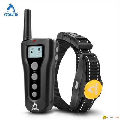 Luxury custom reflective remote anti bark shock dog training collarpicture1